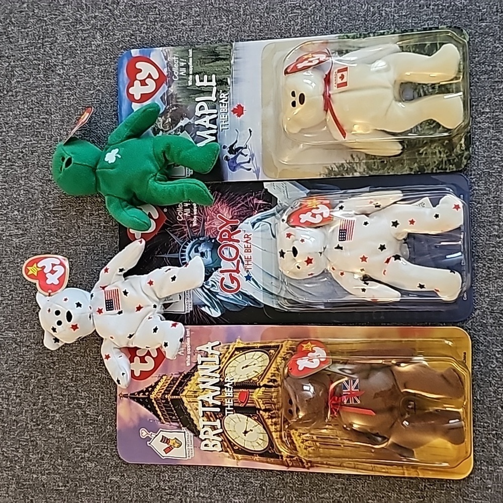 VINTAGE TY MCDONALD'S Teenie Beanie Babies Tag Error 1993/1999